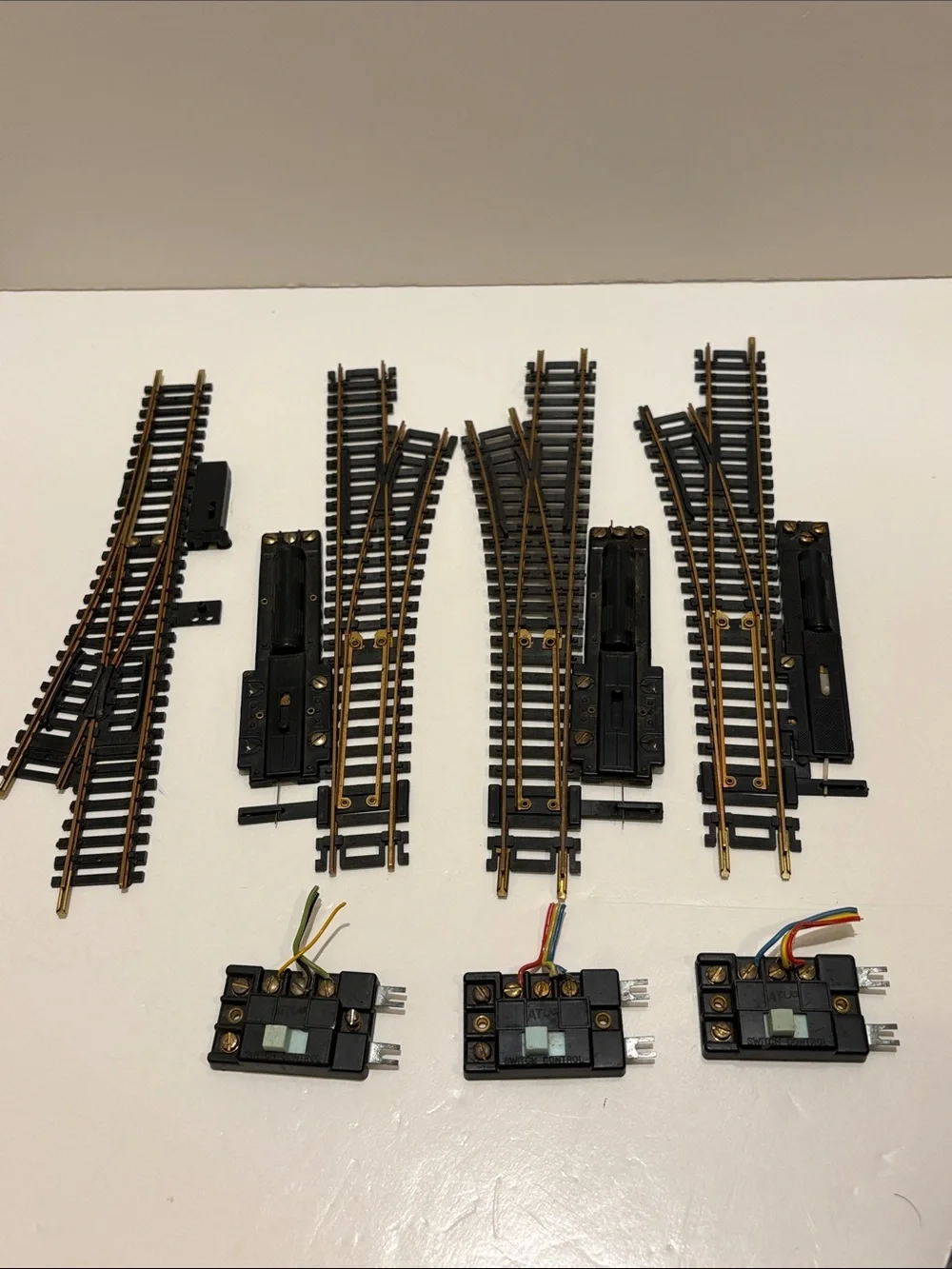 HO scale, model train switches.